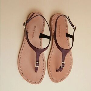 NWOT Manu Atelier Sandals du Jour Reddish Brown Soft